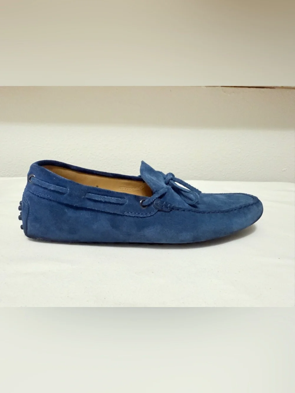 Tod’s Gommino Blue Suede Driving Loafers Men’s 7 Italy